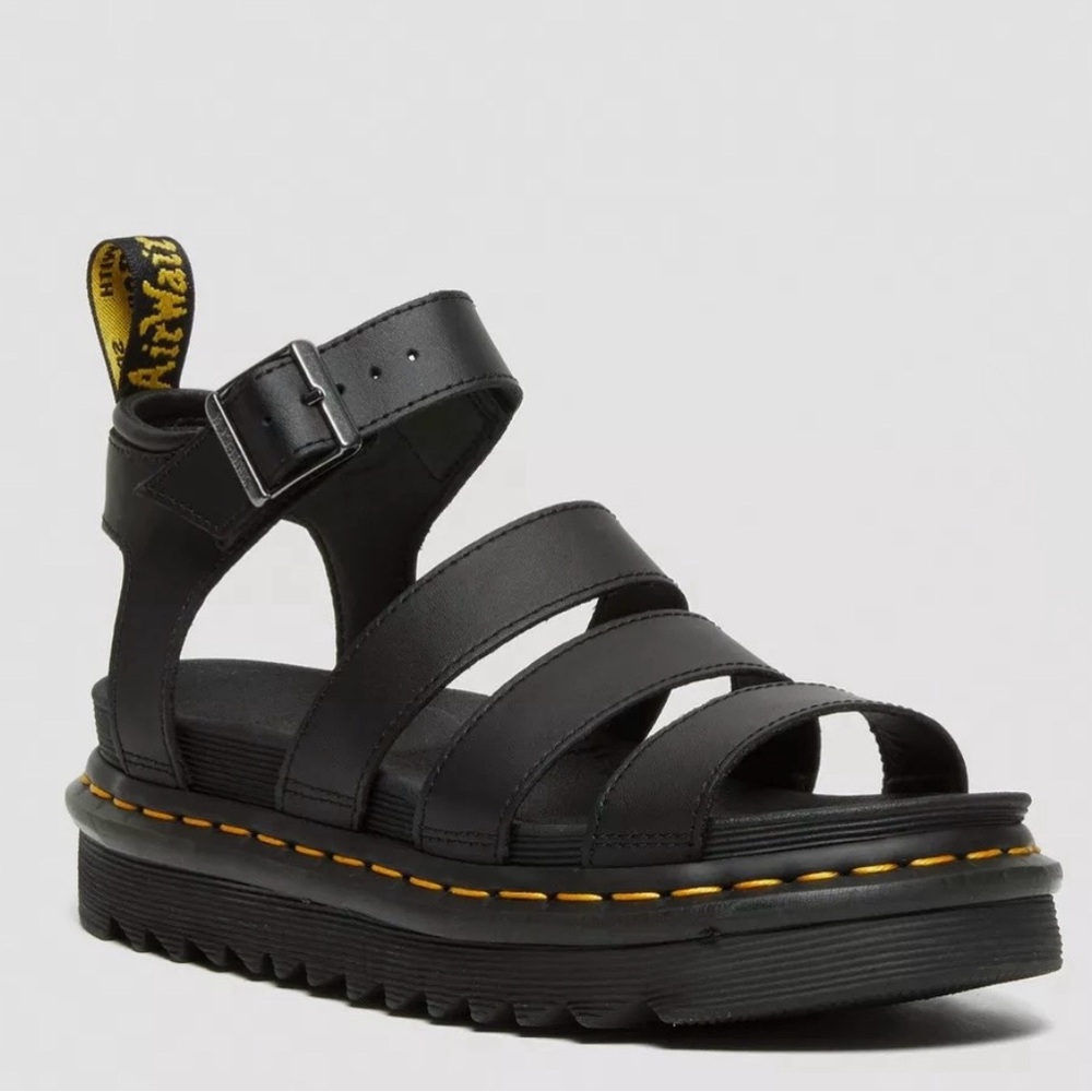 Dr. Martens BLAIRE HYDRO LEATHER STRAP SANDALS Size 8